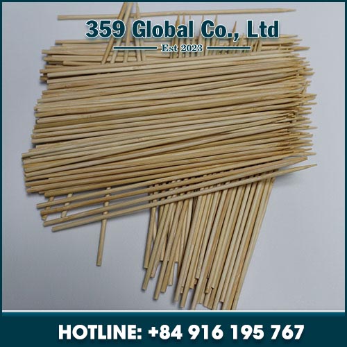 Bamboo flag skewer for BBQ grill